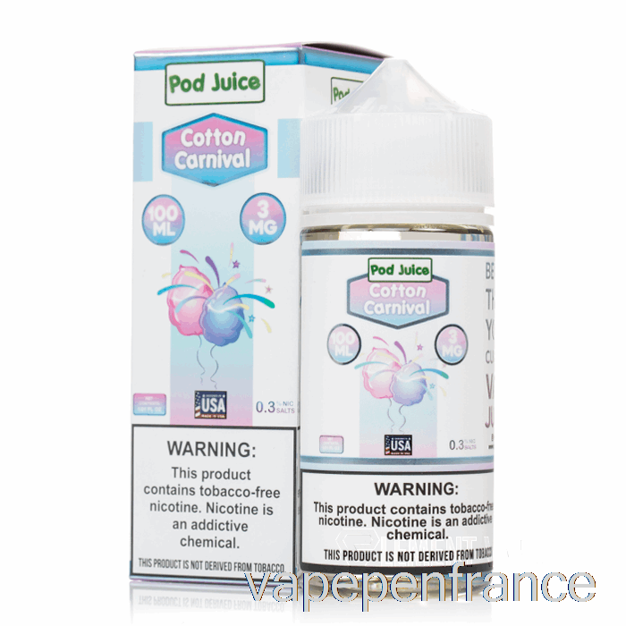 Carnaval De Coton - Jus De Dosettes - Stylo Vape 100 Ml 6 Mg